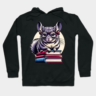 Chinchilla And Books Hoodie